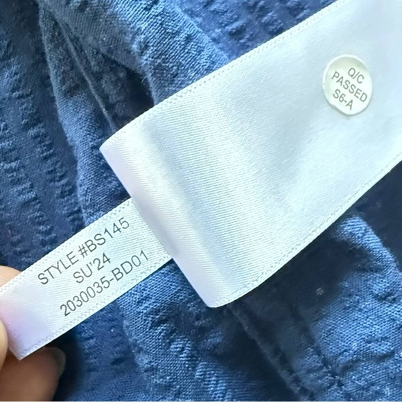 J.Crew Shirt Men Short Sleeve Blue Polka Dot Size L Button-Up NWT - Picture 9 of 11